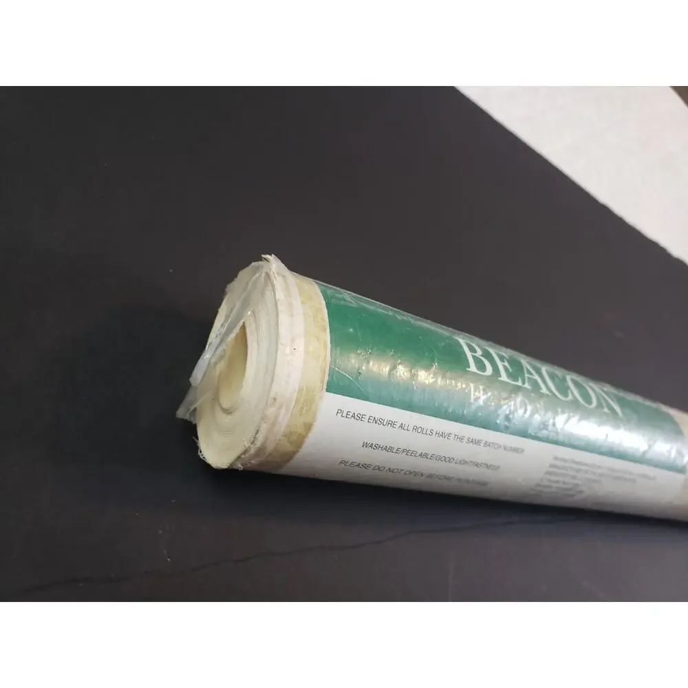 (JL) Beacon House Wallpaper Pasted Vinyl Wallcovering Washable Peelable Beige